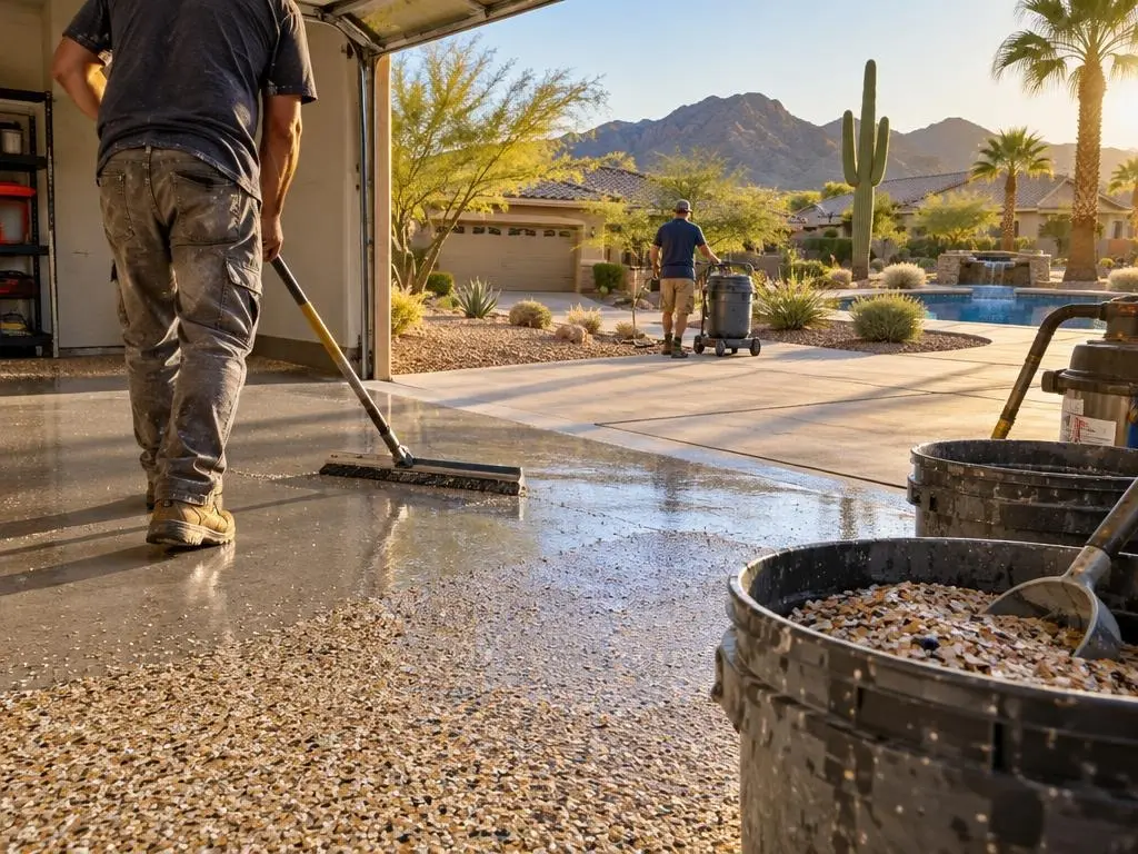 Epoxy Flake Floors in Goodyear, AZ