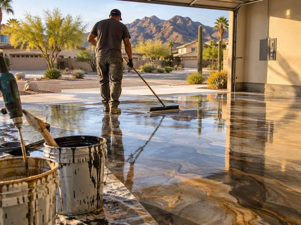 Metallic Epoxy Floors in Goodyear, AZ